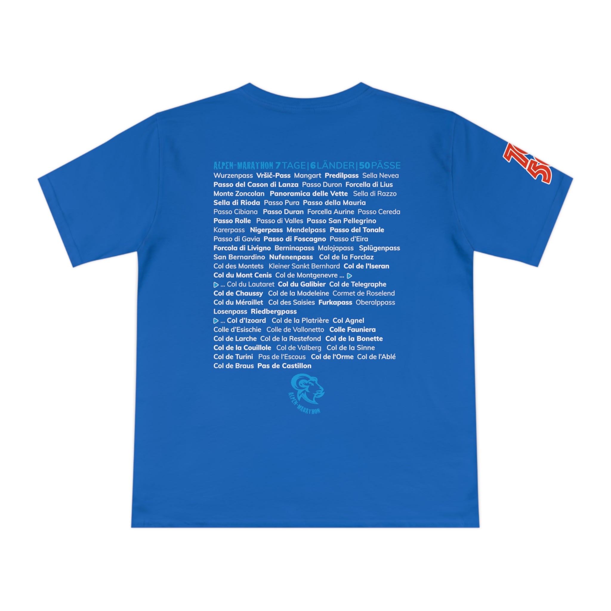 Alpenpässe T-Shirt — Alpen-Marathon Kult-Shirt "I did it"
