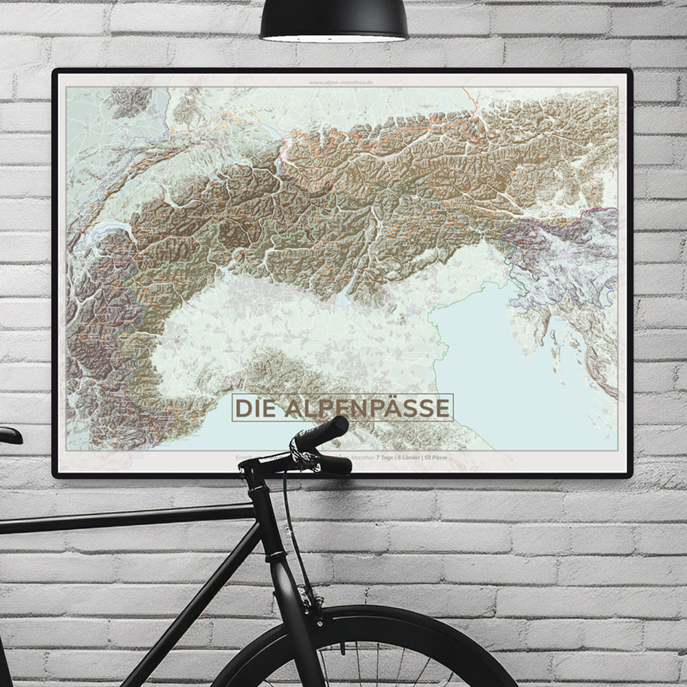 Alpenpässe Poster KLASSIK